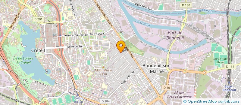 localisation de l'entreprise SCI DAVISSO à BONNEUIL SUR MARNE