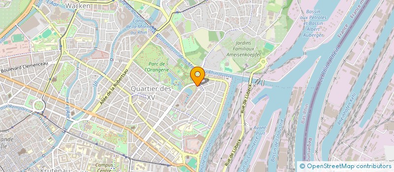 localisation de l'entreprise SCI DAVIVA  STRASBOURG