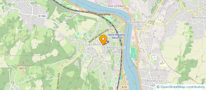 localisation de l'entreprise SCI DAVMAX  ALBIGNY-SUR-SAONE