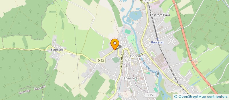 localisation de l'entreprise SCI DAVMOMONE  BACCARAT