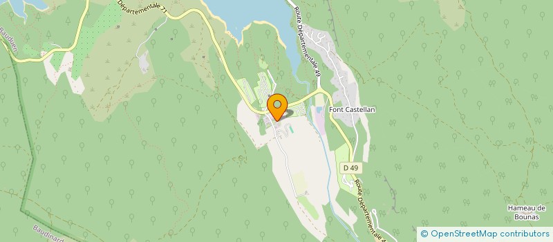 localisation de l'entreprise SCI DAVORELE  BAUDUEN