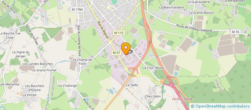 localisation de l'entreprise SCI DAVORN  LES SORINIERES