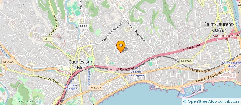 localisation de l'entreprise SCI DAVOUA à CAGNES-SUR-MER