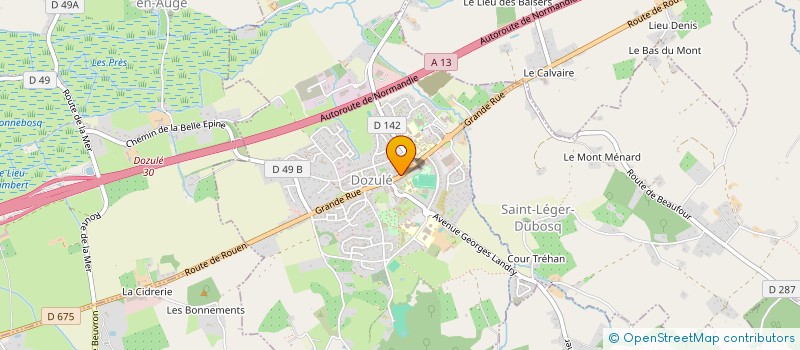 localisation de l'entreprise SCI DAVOULT à DOZULE