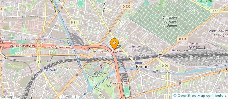localisation de l'entreprise SCI DAVOUST PASTEUR à PANTIN