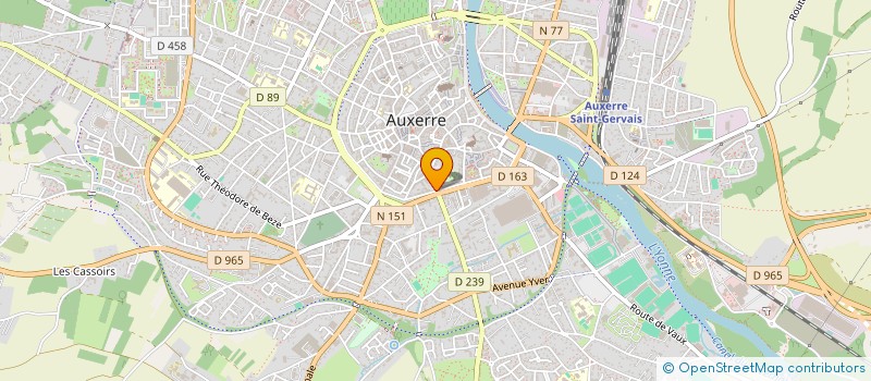 localisation de l'entreprise SCI DAVOUT STE APOLLINE à AUXERRE