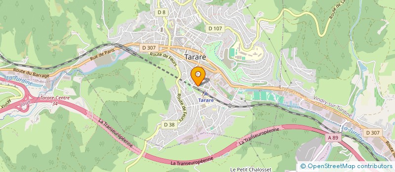 localisation de l'entreprise SCI DAVRAY IMMOBILIERS  TARARE