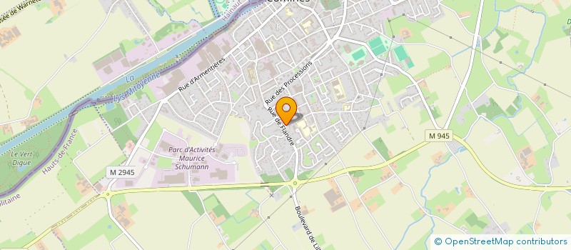 localisation de l'entreprise SCI DAVREY  COMINES