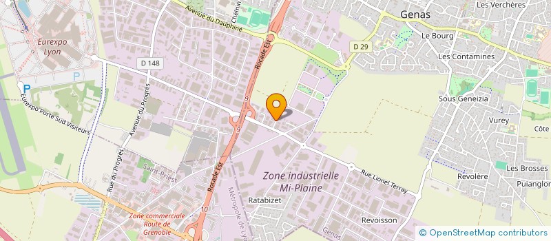 localisation de l'entreprise SCI DAVRIC  GENAS