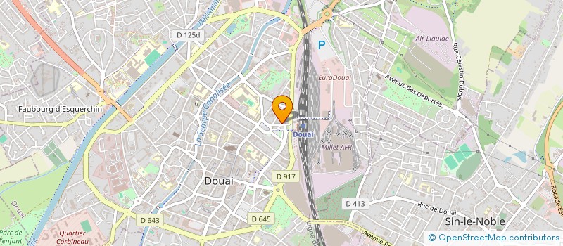 localisation de l'entreprise SCI DAVRINE à DOUAI