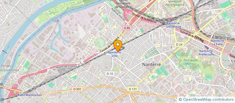 localisation de l'entreprise SCI DAVY CROCKETT  NANTERRE