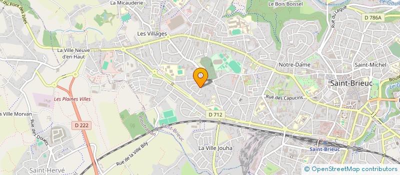 localisation de l'entreprise SCI DAVY GALVEZ à SAINT-BRIEUC