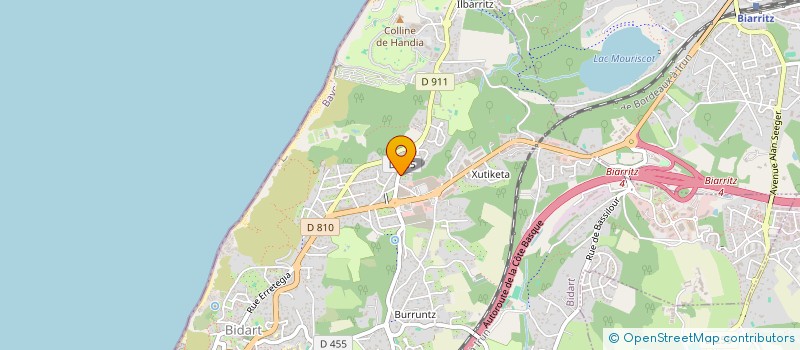 localisation de l'entreprise SCI DAWG HOUSE à BIDART