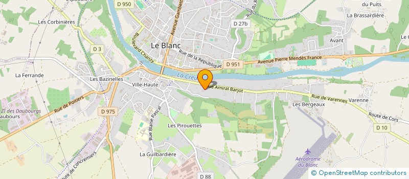 localisation de l'entreprise SCI DAX à LE BLANC