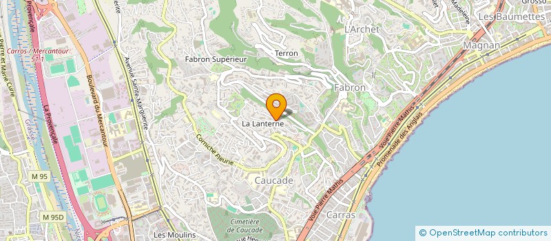 localisation de l'entreprise SCI DAYA  NICE