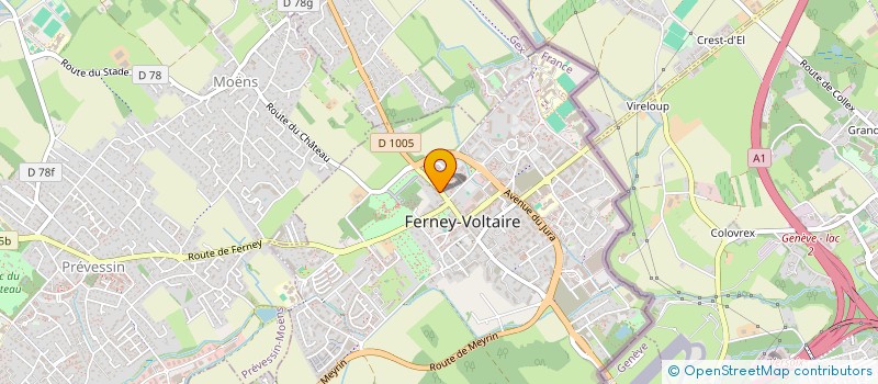 localisation de l'entreprise SCI DAYER à FERNEY-VOLTAIRE