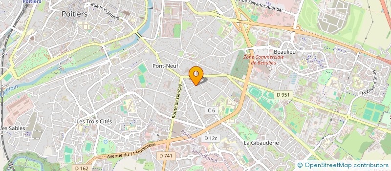 localisation de l'entreprise SCI DAYROZE-DARETS  POITIERS