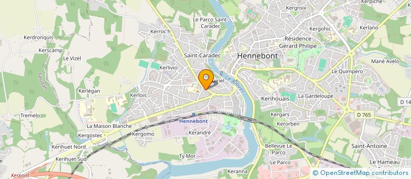 localisation de l'entreprise SCI DAZONET  HENNEBONT