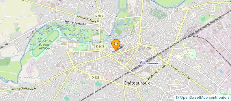 localisation de l'entreprise SCI DB à CHATEAUROUX