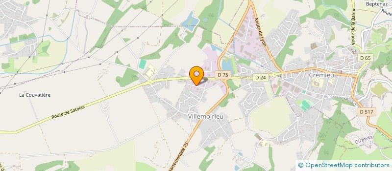 localisation de l'entreprise SCI DB à VILLEMOIRIEU
