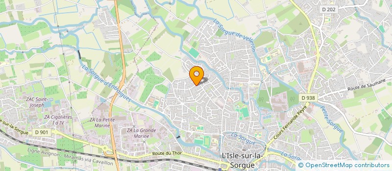 localisation de l'entreprise SCI DB  L'ISLE-SUR-LA-SORGUE