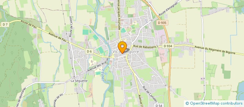 localisation de l'entreprise SCI DB  VIC-EN-BIGORRE