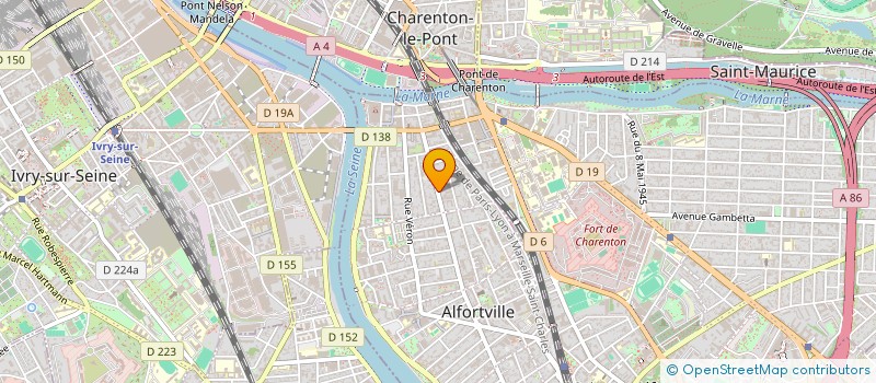 localisation de l'entreprise SCI DB à ALFORTVILLE