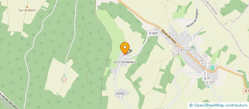 localisation de l'entreprise SCI DB  CERISIERS