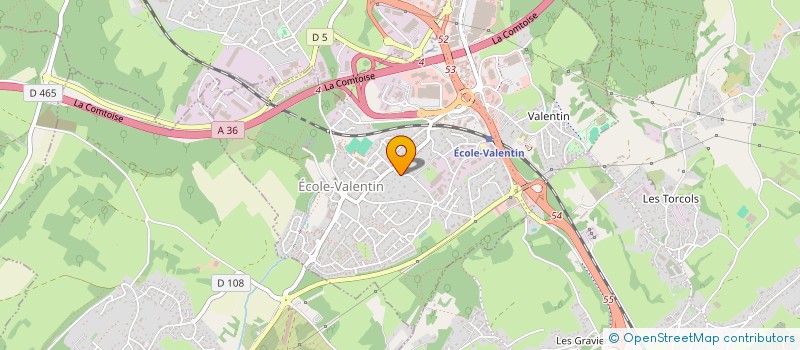 localisation de l'entreprise SCI DB  ECOLE-VALENTIN