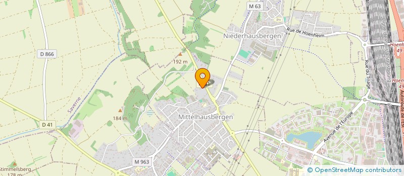 localisation de l'entreprise SCI DB 67  MITTELHAUSBERGEN