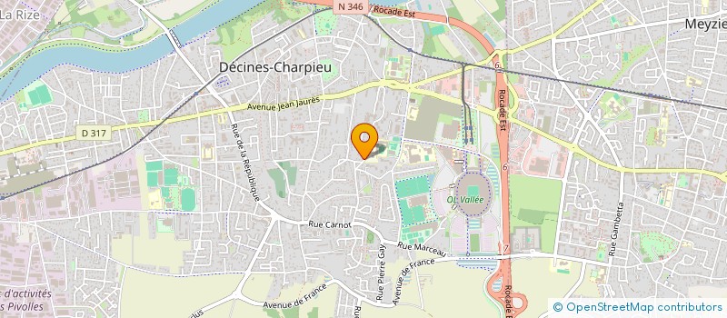 localisation de l'entreprise SCI DB 8 RUE EUGENE MARECHAL  DECINES-CHARPIEU