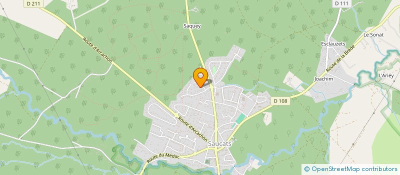 localisation de l'entreprise SCI DB 98  SAUCATS