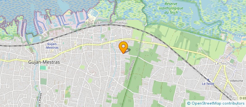 localisation de l'entreprise SCI DB AGENCY  GUJAN MESTRAS