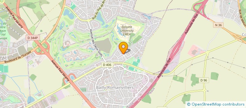 localisation de l'entreprise SCI DB & CO  BAILLY-ROMAINVILLIERS