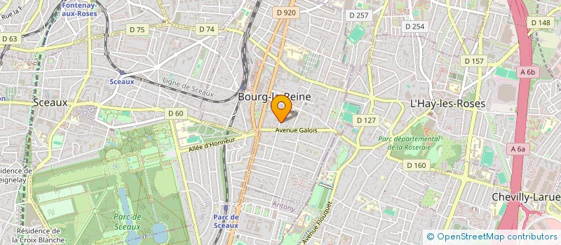 localisation de l'entreprise SCI DB'ESTATE à BOURG-LA-REINE