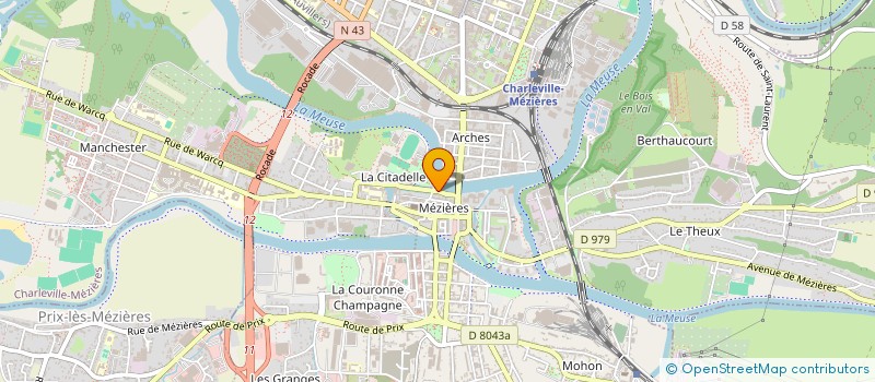 localisation de l'entreprise SCI DB ET FILS à CHARLEVILLE-MEZIERES