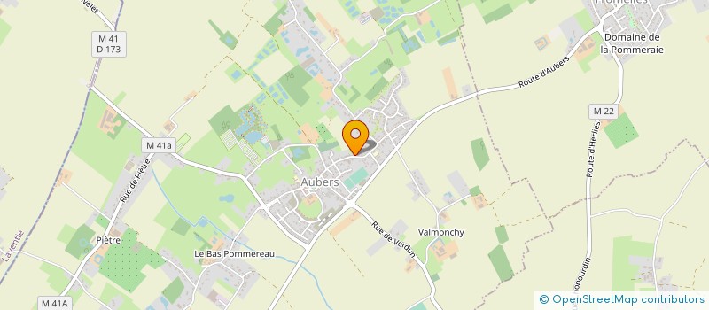 localisation de l'entreprise SCI DB IMMO à AUBERS