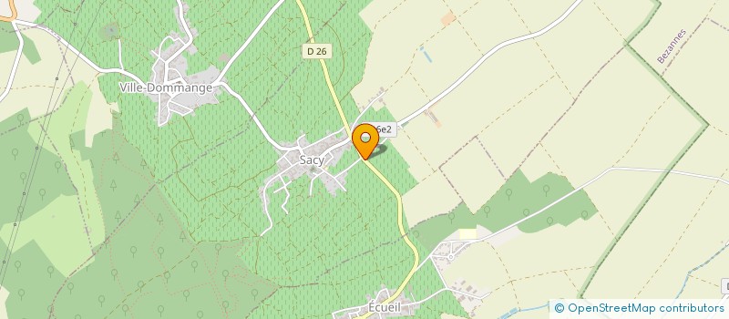 localisation de l'entreprise SCI DB IMMO  SACY
