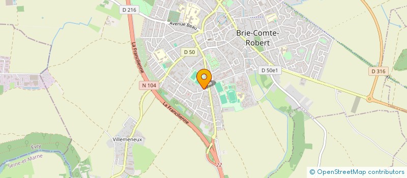 localisation de l'entreprise SCI DB IMMO  BRIE-COMTE-ROBERT