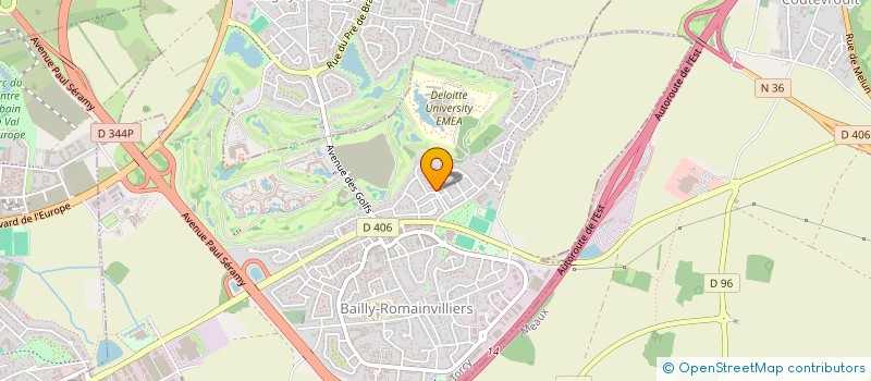 localisation de l'entreprise SCI DB INVEST  BAILLY-ROMAINVILLIERS