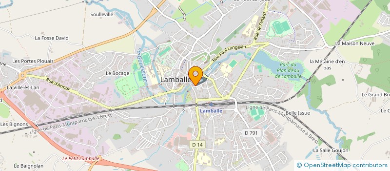 localisation de l'entreprise SCI DB NP  LAMBALLE-ARMOR