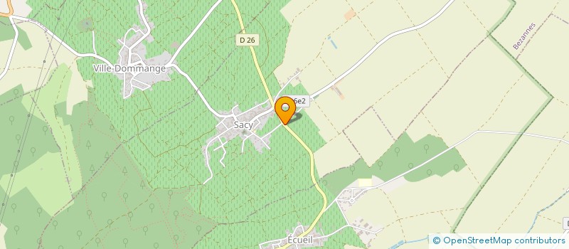 localisation de l'entreprise SCI DB PRO  SACY