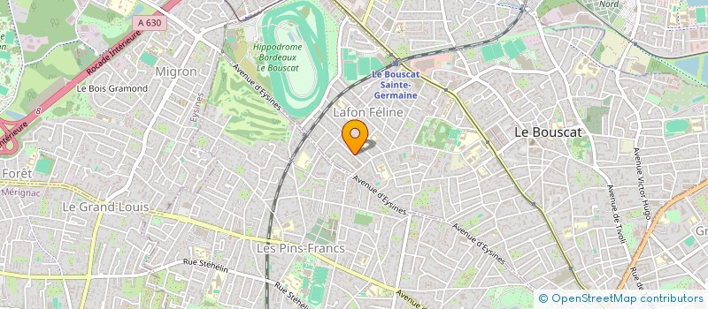 localisation de l'entreprise SCI DBB MEDICAL  LE BOUSCAT