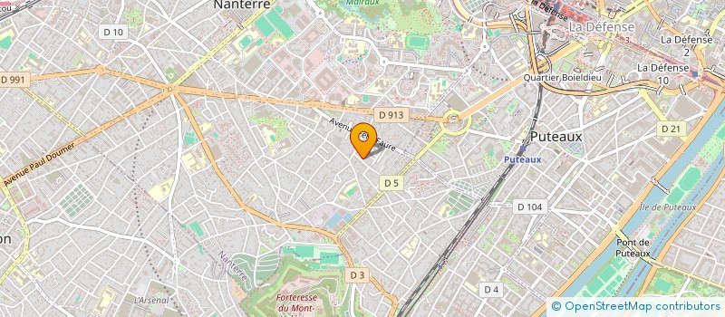 localisation de l'entreprise SCI DBBZ  NANTERRE