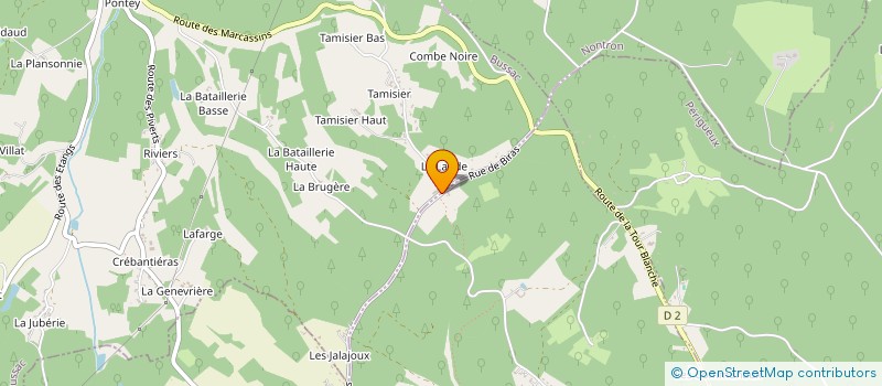 localisation de l'entreprise SCI DBC 2  LA CHAPELLE-GONAGUET