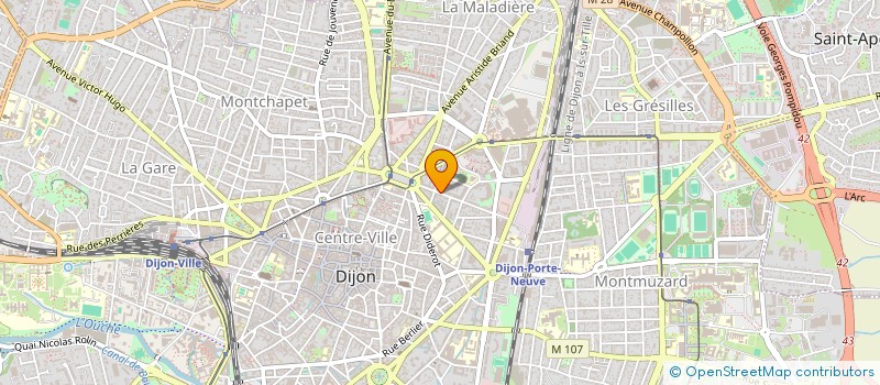 localisation de l'entreprise SCI DBD à DIJON