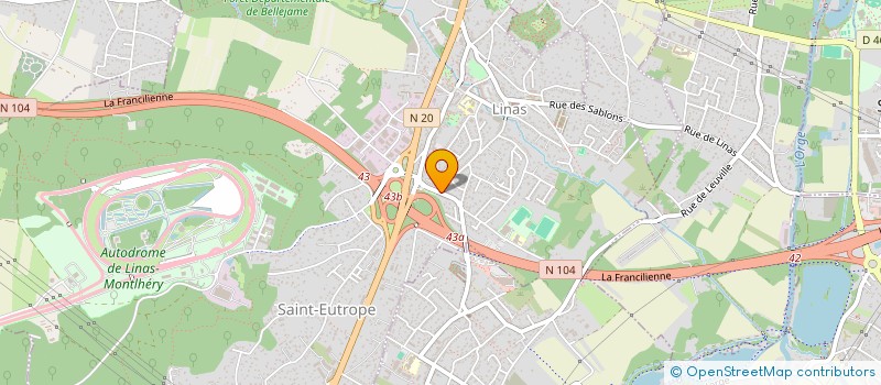 localisation de l'entreprise SCI DBD à LINAS