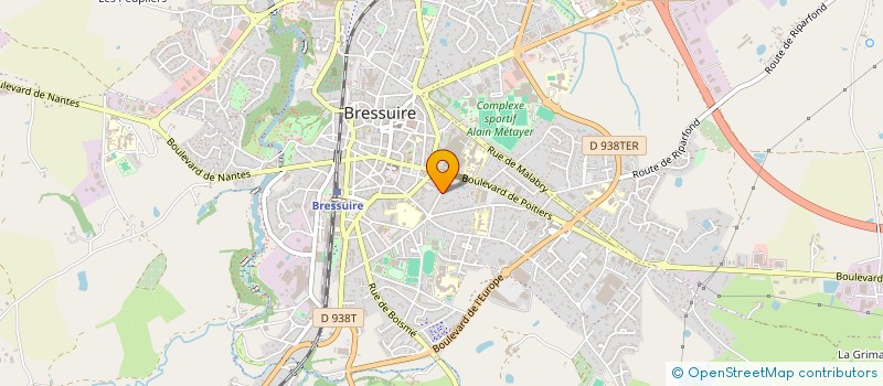 localisation de l'entreprise SCI DBDE  BRESSUIRE