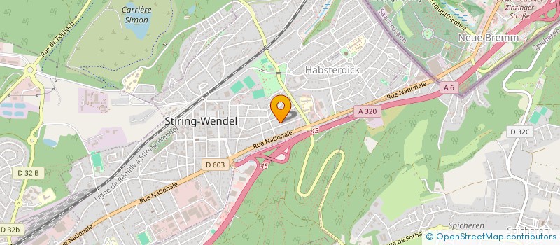 localisation de l'entreprise SCI DBE  STIRING-WENDEL