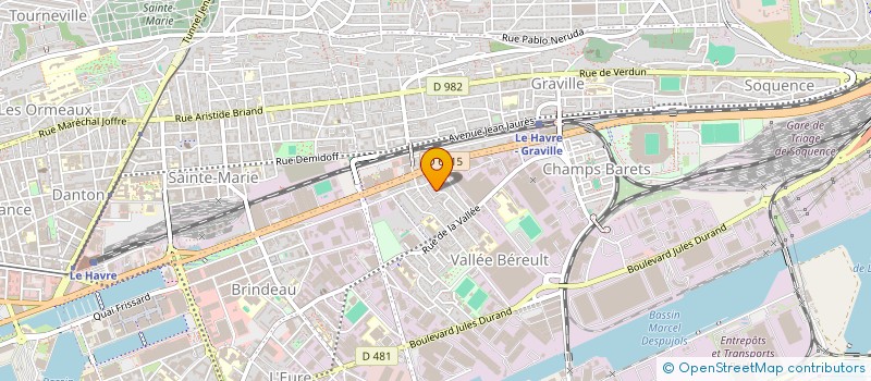 localisation de l'entreprise SCI DBGH  LE HAVRE